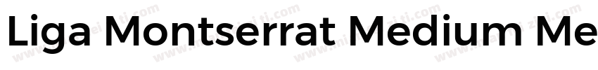 Liga Montserrat Medium Medium字体转换